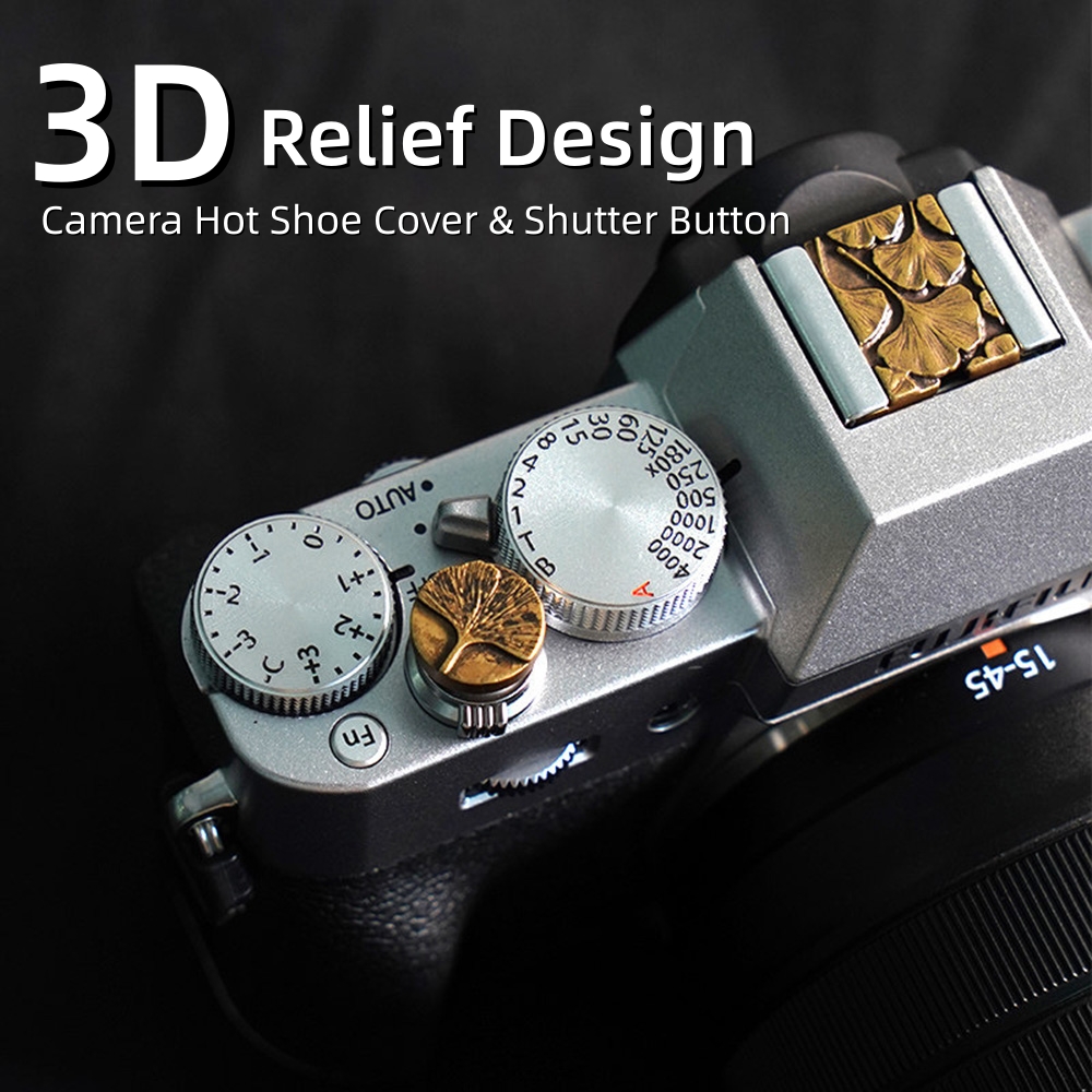 Lens Cap Vintage - Металлическая рельефная накладка на горячий башмак