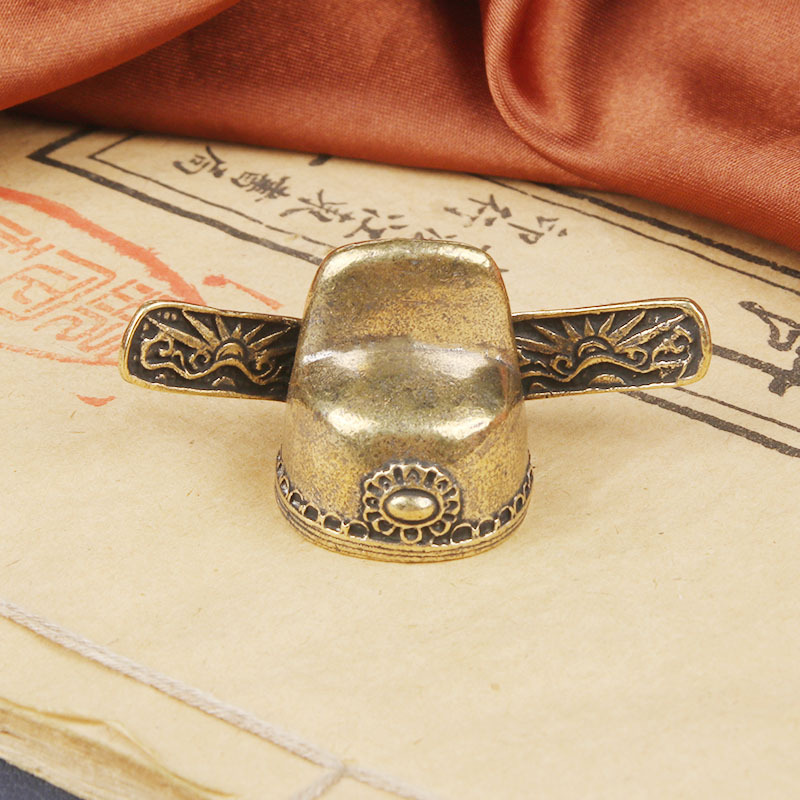 Vintage Collectible Furniture - Винтажная латунная фигурка учёного с чёрным