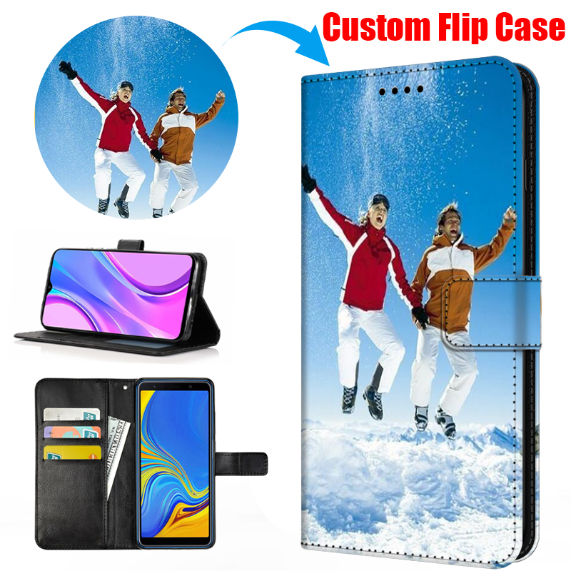 Camera Leather Case - Чехол-кошелек с фотопечатью для Motorola Edge