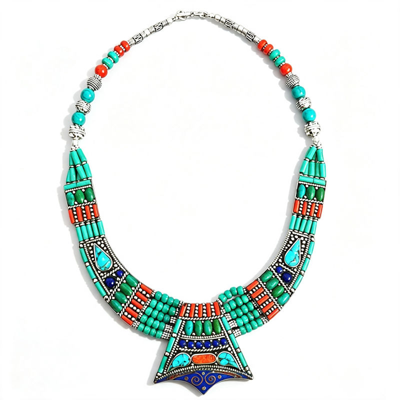 Vintage Collectible Jewelry - BOHO винтажные ожерелья коллекция медных инкрустированных