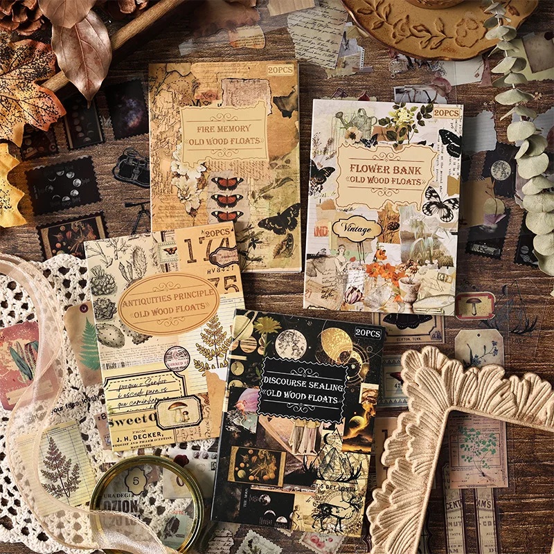 20 листов винтажных наклеек с  – обзор и цена Vintage Collectible Books