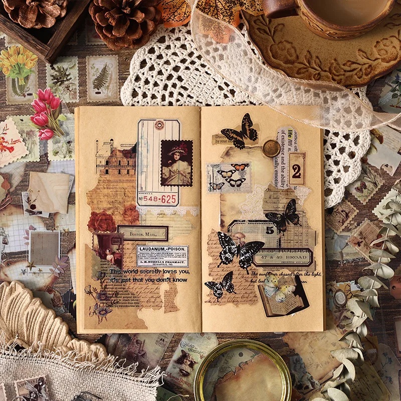 20 листов винтажных наклеек с  – обзор и цена Vintage Collectible Books